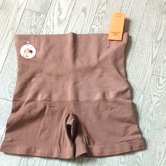 Att Lady High-Waisted Brown Shorts Shapewear Tummy Control Shorts - NWT 3XL - Picture 2 of 7